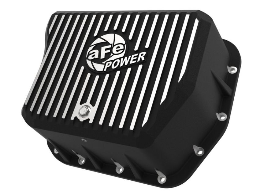 aFe Power 46-70052 aFe POWER Pro Series Transmission Pan Black w/ Machined Fins