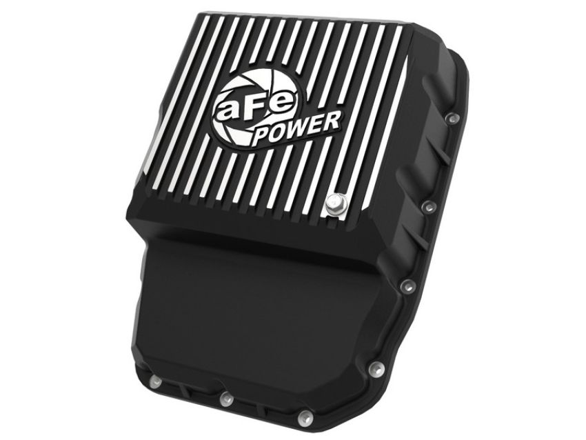 aFe Power 46-70062 Pro Series Transmission Pan Black w/ Machined Fins