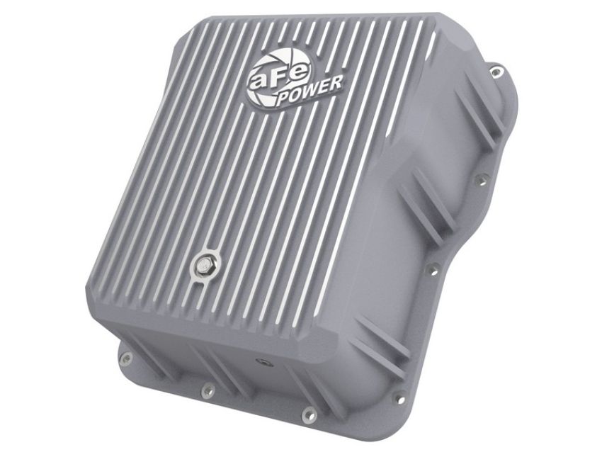 aFe Power 46-70070 Street Series Transmission Pan Raw w/ Machined Fins