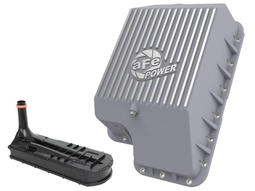 aFe Power 46-70120-1 aFe POWER Street Series Transmission Pan Raw w/ Machined Fins