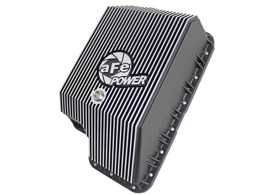 aFe Power 46-70122 aFe POWER Pro Series Transmission Pan Black w/ Machined Fins