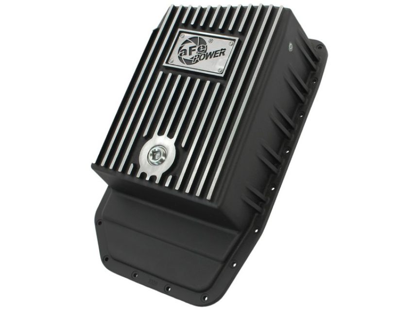 aFe Power 46-70172 aFe POWER Pro Series Transmission Pan Black w/ Machined Fins