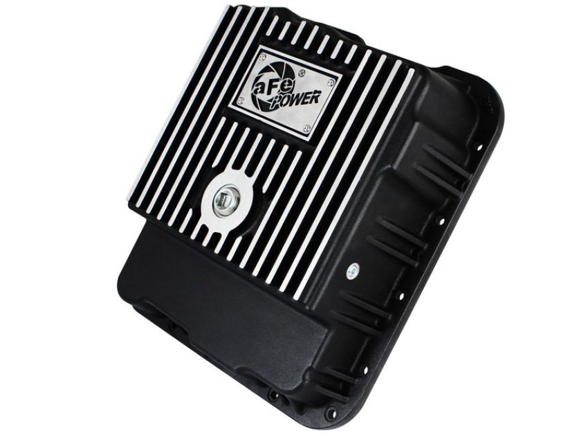 aFe Power 46-70242 Pro Series Transmission Pan Black w/ Machined Fins
