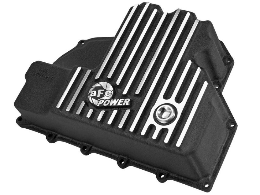 aFe Power 46-70282 Pro Series Engine Oil Pan Black w/ Machined Fins