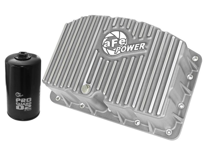 aFe Power 46-70320 aFe POWER Street Series Engine Oil Pan Raw w/ Machined Fins