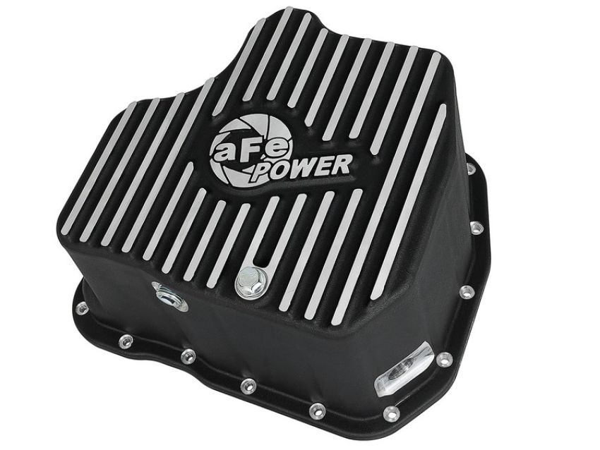 aFe Power 46-70342 aFe POWER Pro Series Engine Oil Pan Black w/ Machined Fins