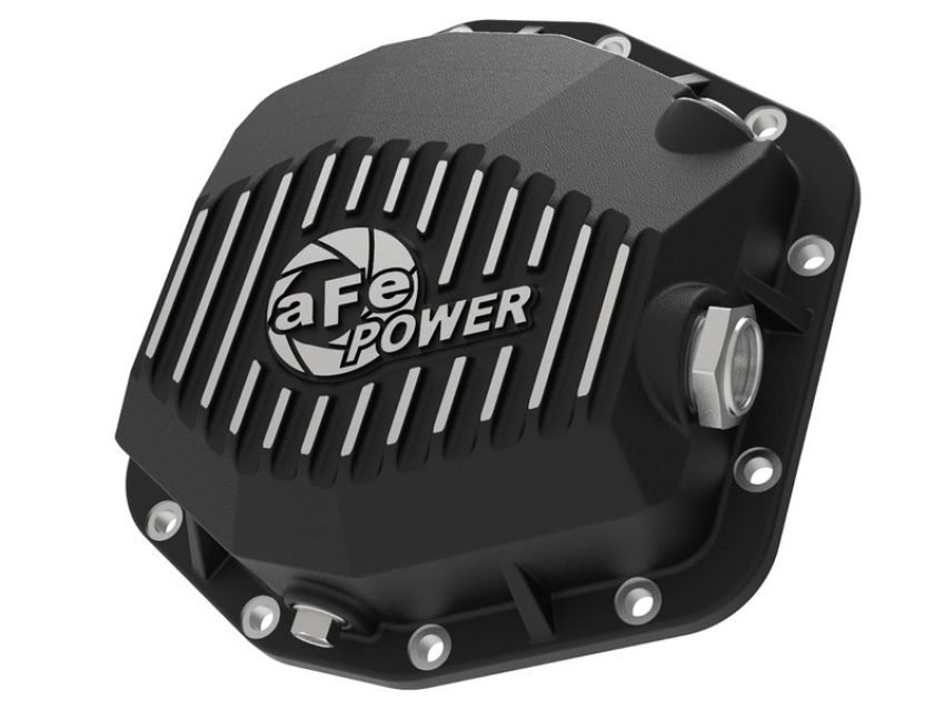 aFe Power 46-71000B Pro Series Rear Differential Cover Black w/ Machined Fins