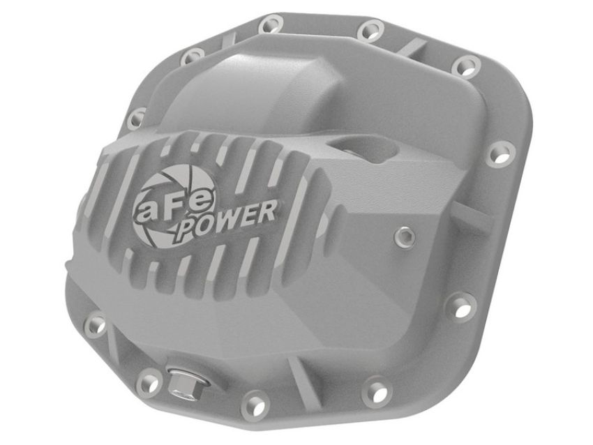 aFe Power 46-71010A Street Series Front Differential Cover Raw w/ Machined Fins
