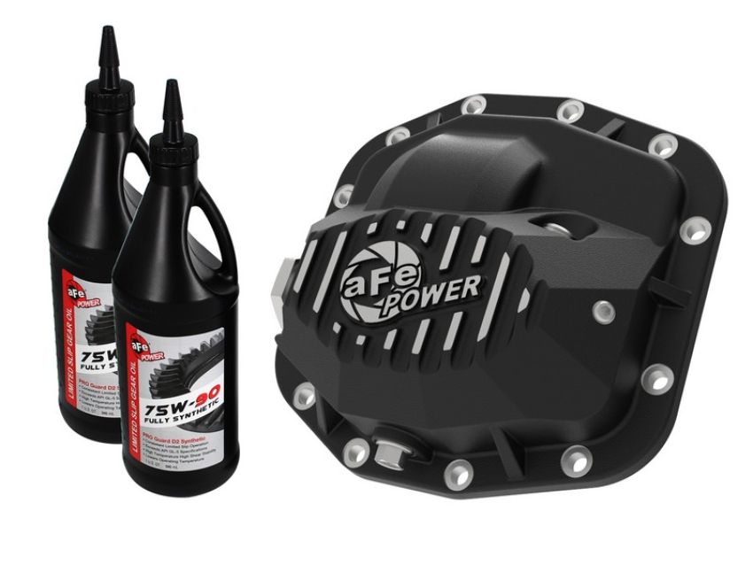 aFe Power 46-71011B Pro Series Front Differential Cover Black w/ Oil