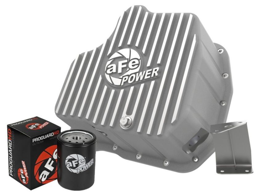 aFe Power 46-71080A aFe POWER Street Series Engine Oil Pan Raw w/ Machined Fins