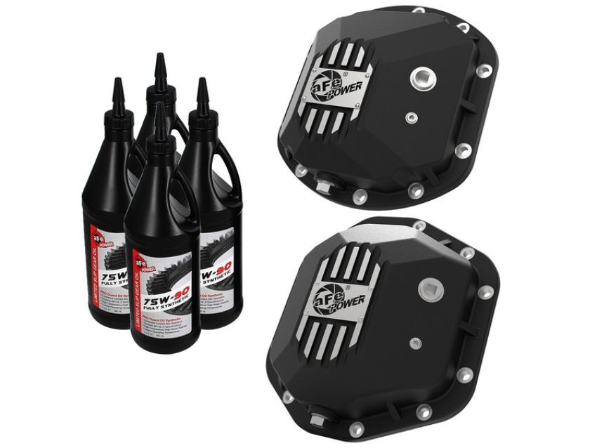 aFe Power 46-7113AB Pro Series Differential Covers Black w/ Gear Oil