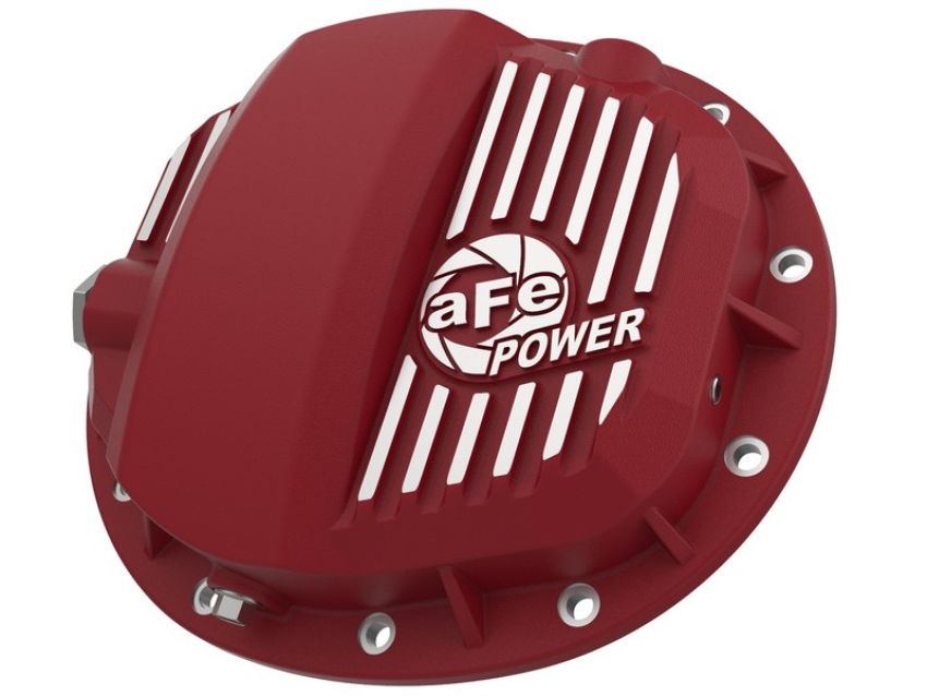 aFe Power 46-71140R Pro Series Rear Differential Cover Red w/ Machined Fins