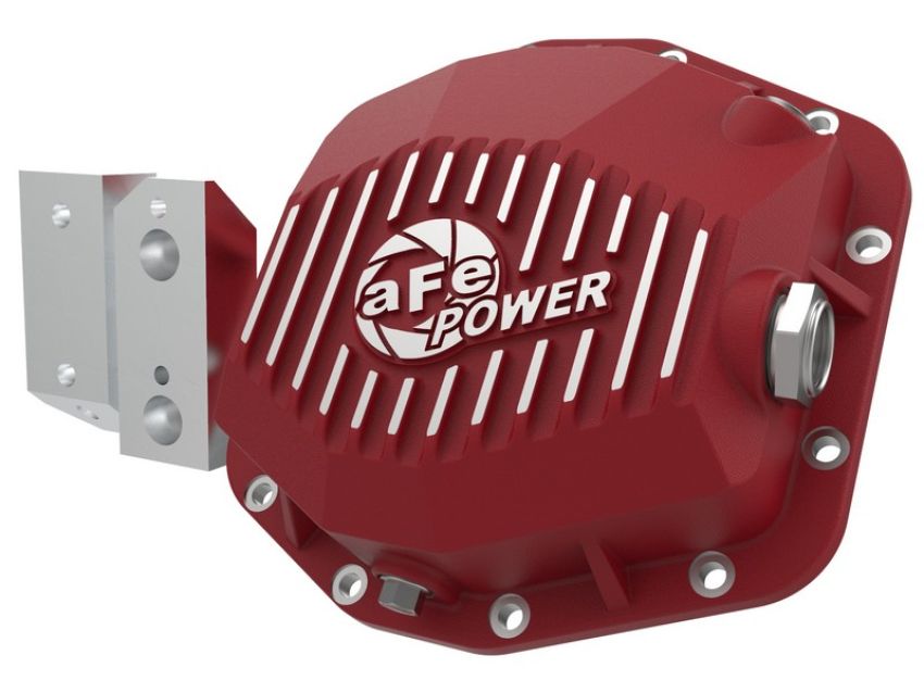 aFe Power 46-71190R Pro Series Rear Differential Cover Red w/ Machined Fins