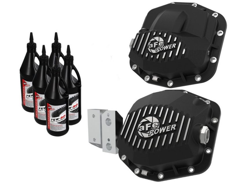 aFe Power 46-7119AB Pro Series Differential Covers Black w/ Gear Oil