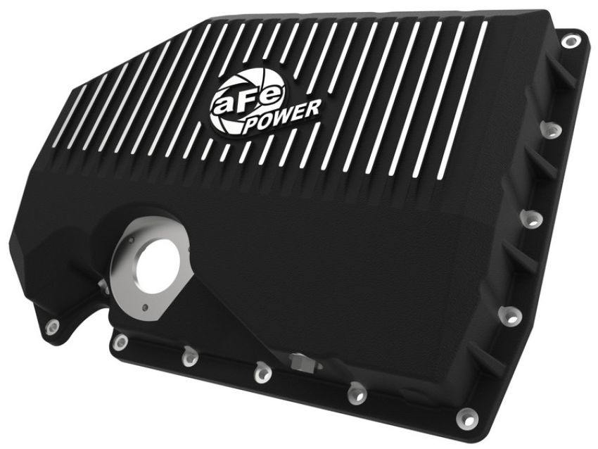 aFe Power 46-71210B aFe POWER Pro Series Engine Oil Pan Black w/ Machined Fins