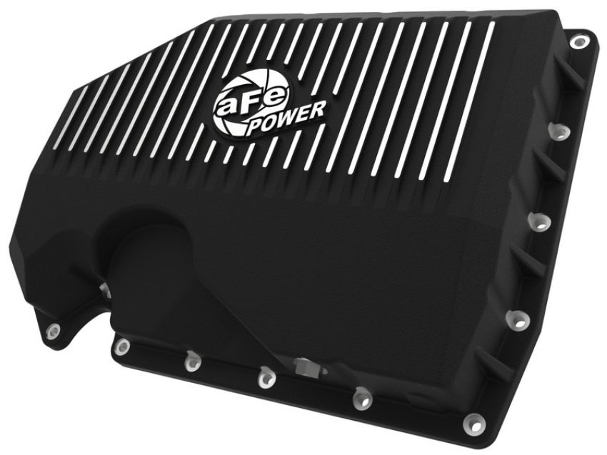 aFe Power 46-71240B aFe POWER Pro Series Engine Oil Pan Black w/ Machined Fins