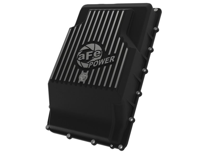 aFe Power 46-71330B aFe POWER Pro Series Transmission Pan Black w/ Machined Fins