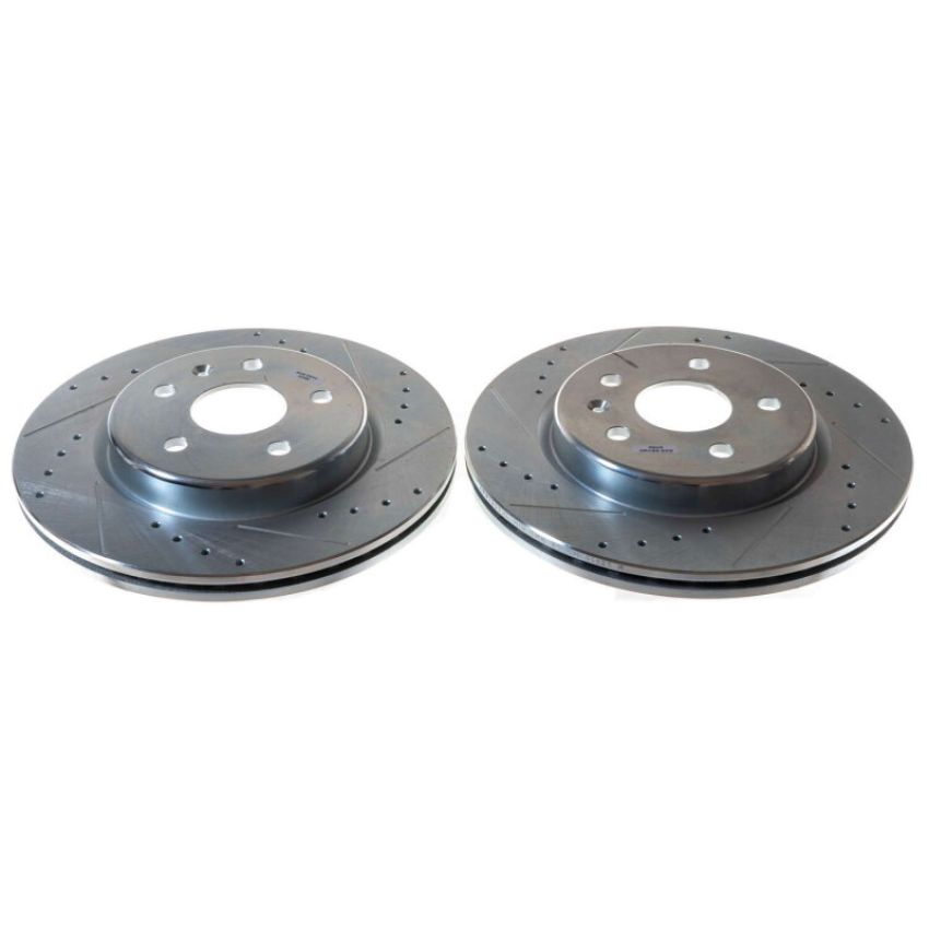 PowerStop AR82205XPR PowerStop Evolution Performance Drilled, Slotted & Plated Brake Rotor Pair