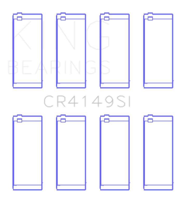 King Engine Bearings CR4149SI0.5 G.M.C. Saturn (Size +0.50mm) Connecting Rod Bearing Set