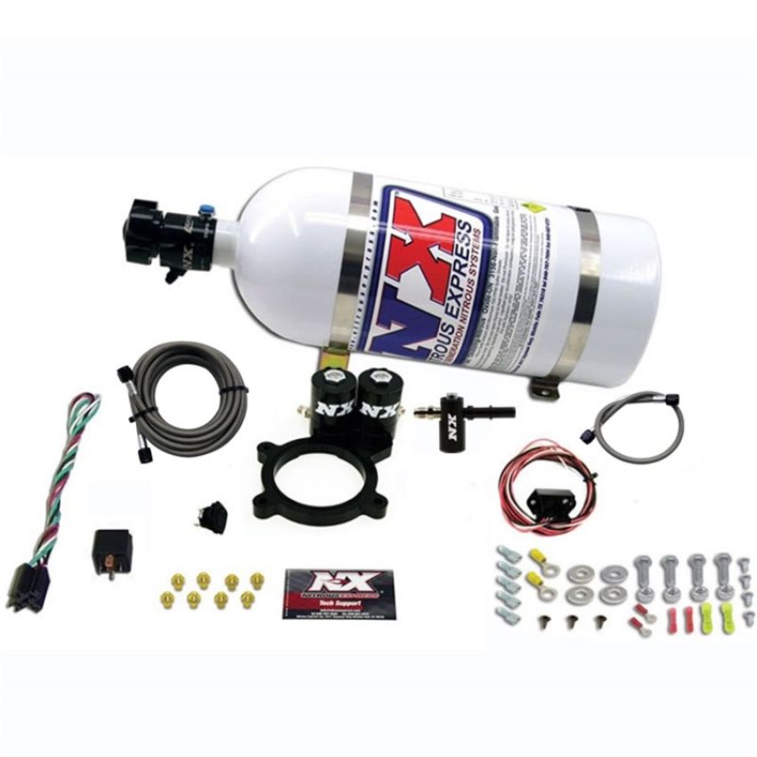 Nitrous Express 20936-10 2014-NEWER GM 5.3L TRUCK NITROUS PLATE SYSTEM (50-250HP) W/ 10LB BOTTLE