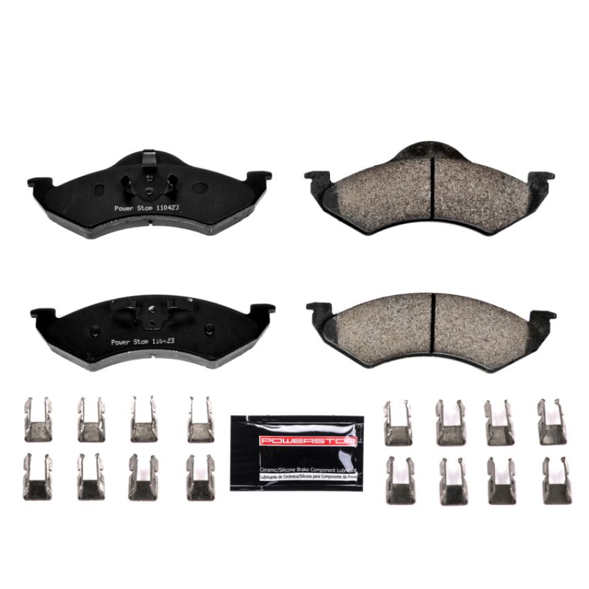 PowerStop Z23-820 PowerStop - Z23 Daily Driver Carbon-Fiber Ceramic Brake Pads with Hardware Kit