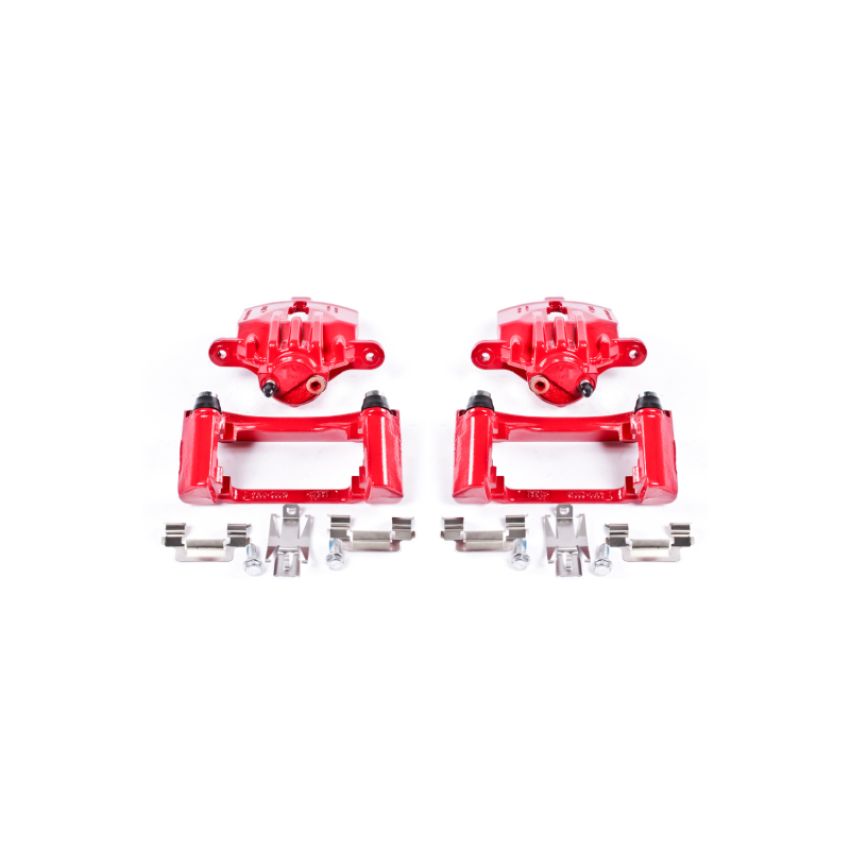 PowerStop S4696 Red Powder Coated Calipers