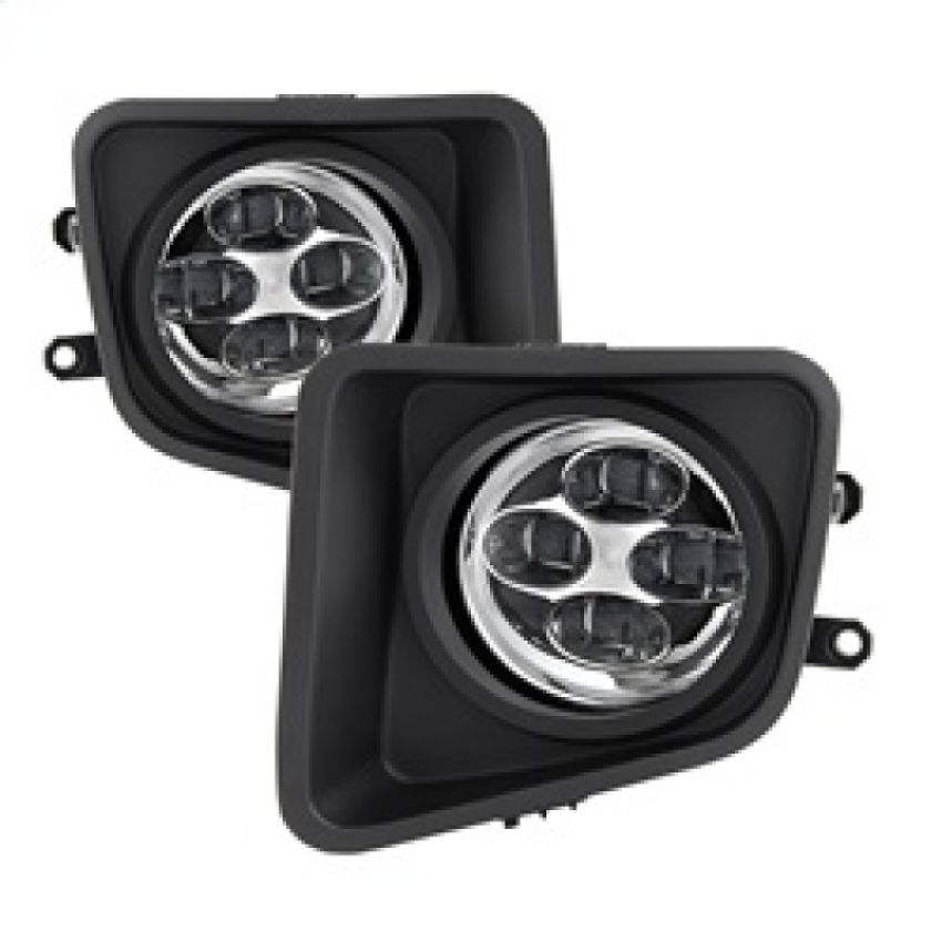 SPYDER 9031540 Daytime DRL LED Running Fog Lights w/Switch - Clear