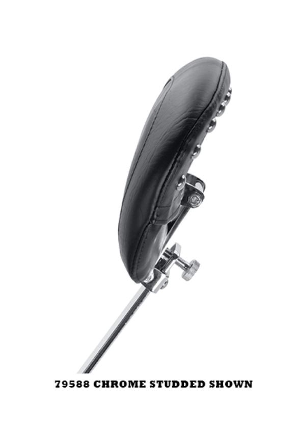Mustang Motorcycle 79590 Mustang 08-21 Harley Electra Glide,Rd Glide,Rd King,Str Glide Summit Dr Backrest Blk Pearls - Black