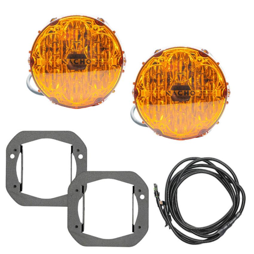 ARB V3JW1KASO Jeep JL/JT Nacho SAE Only Plug N Play Fog Light Kit (Bumper Kit) - Amber
