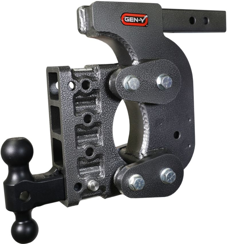 GEN-Y Hitch GH-1414 Gen-Y The Boss Torsion-Flex 2in Shank 12.5in Drop 16K Hitch w/GH-051 Dual-Ball/Stabilizer Kit