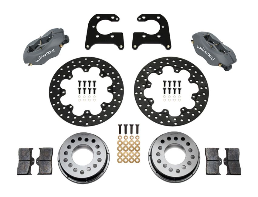Wilwood 140-3623-BD Forged Dynalite Rear Drag Kit Drilled Rotor Big Ford 2.50in Offset