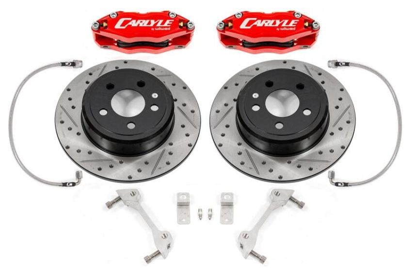 BMR Suspension DBK111 BMR 08-23 Dodge Challenger Brake Kit For 15in Conversion Red Calipers Non-Demon/Redeye