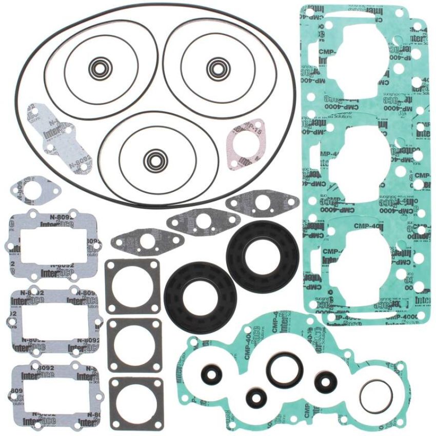 Vertex Pistons 711222 Vertex Gaskets 98-00 Ski-Doo Formula III 700 Complete Gasket Kit w/ Oil Seals