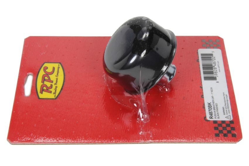 RACING POWER CO-PACKAGED RPCR4870BK Push-In Breather Cap - Black Each
