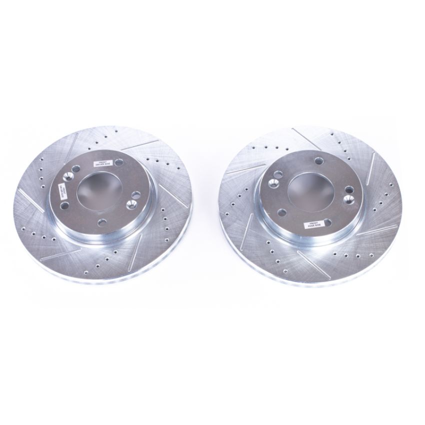 PowerStop JBR1564XPR PowerStop Evolution Performance Drilled, Slotted & Plated Brake Rotor Pair
