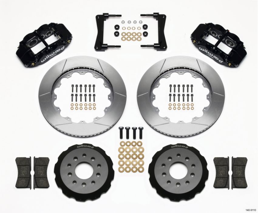 Wilwood 140-9110 Narrow Superlite 6R Front Hat Kit 14.00in 2005-2014 Mustang