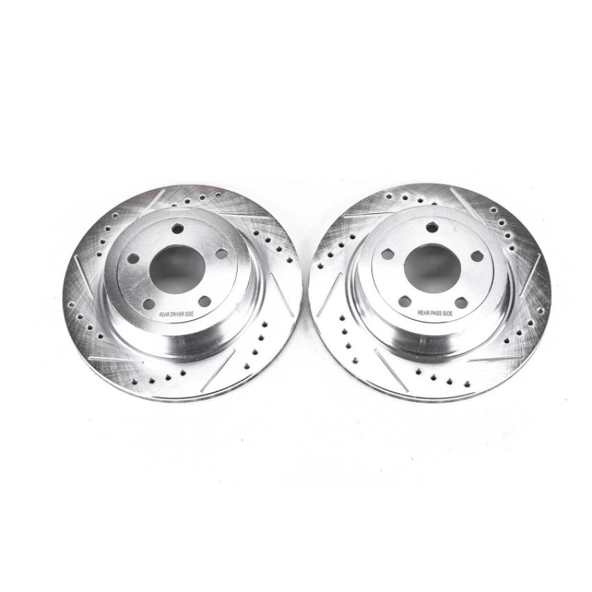 PowerStop AR82141XPR PowerStop Evolution Performance Drilled, Slotted & Plated Brake Rotor Pair