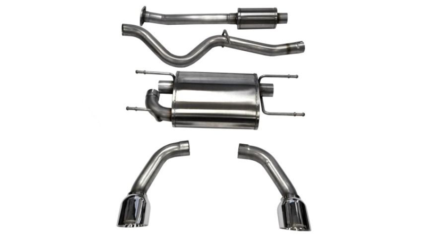CORSA Performance 14864 Corsa 2012-2020 Scion FRS / Subaru BRZ Polished Sport Cat-Back Exhaust