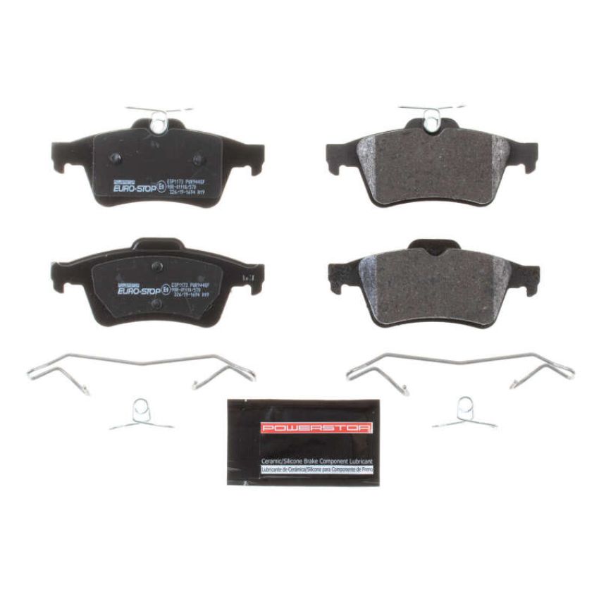 PowerStop ESP1173 EuroStop ECE-R90 Certified Brake Pad Set