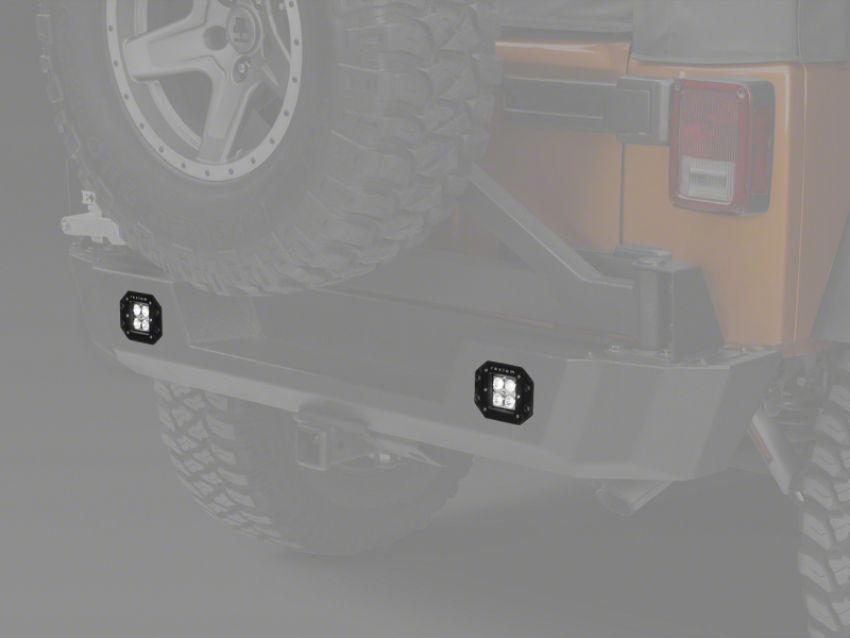 Raxiom J106727 3-In Flush Mount 4-LED Off Road Light Flood Beam Universal (Some Adaptation May Be Required)