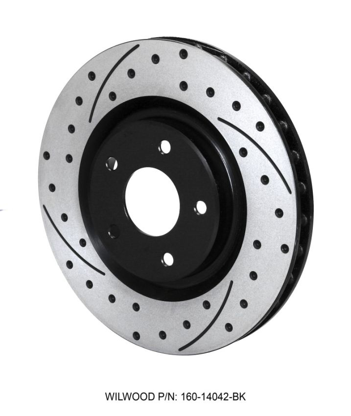 Wilwood 160-14042-BK Rotor-Front-SRP-C5/C6 Vette R/H-BLK 12.80 x 1.25 - 5 x 4.75