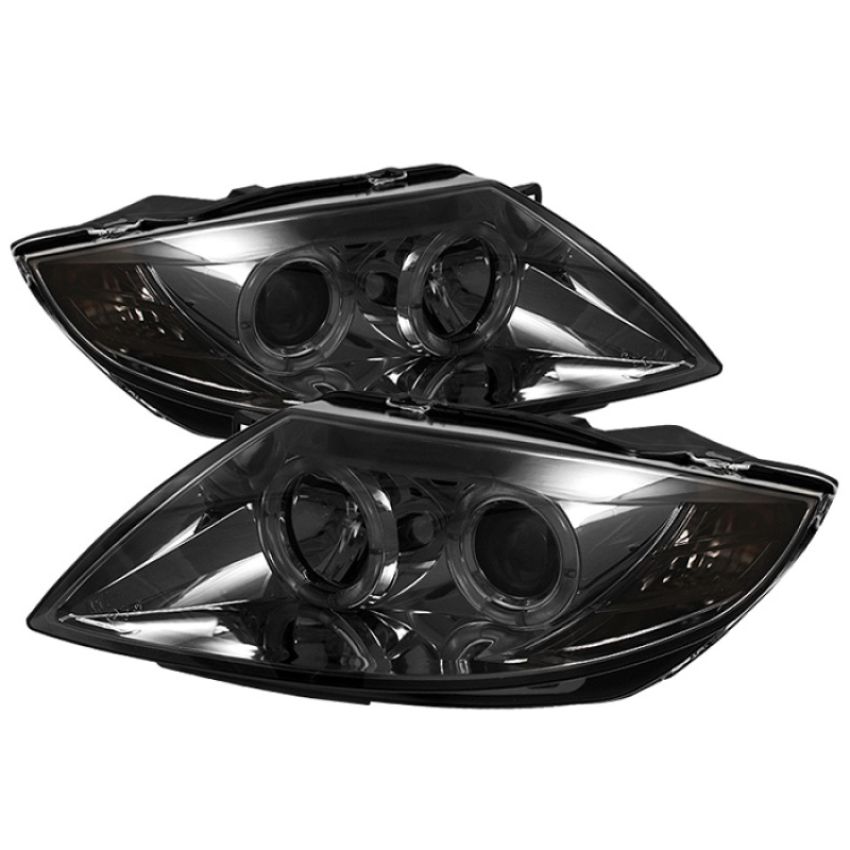SPYDER 5017413 Projector Headlights - LED Halo - Smoke