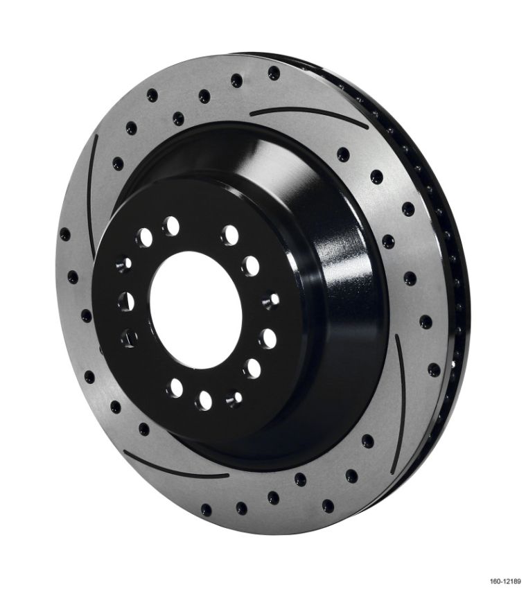 Wilwood 160-12189-BK Rotor-1.75 Offset SRP BLK Drl 12.88 x 1.10 - 5x4.50/4.75in