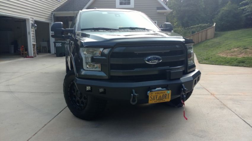 Road Armor 615R0B 15-17 Ford F-150 Stealth Front Winch Bumper - Tex Blk
