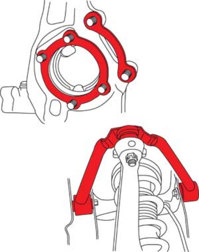 SPECIALTY PRODUCTS COMPANY 72123 350Z/G35 FRT ALIGN ARMS (PR)