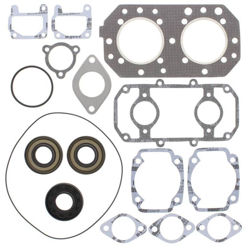 Vertex Pistons 611101 Vertex Gaskets 77-92 Kawasaki JS440 Complete Gasket Kit w/ Oil Seals
