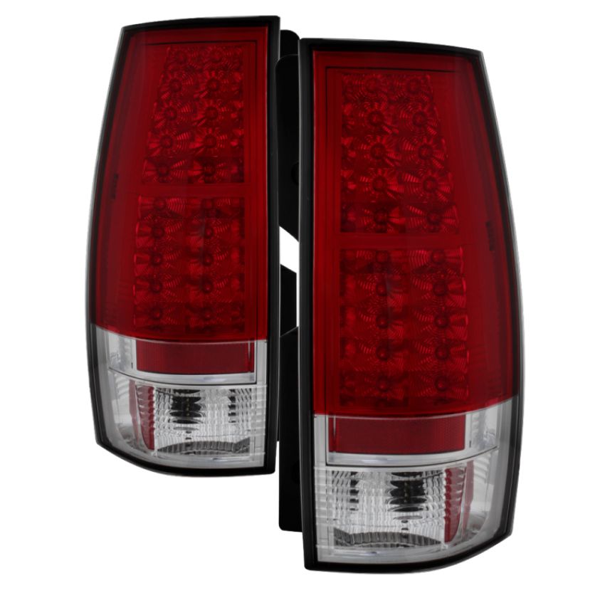SPYDER 5002150 LED Tail Lights - Red Clear