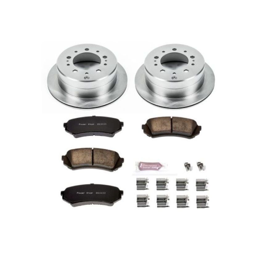 PowerStop KOE1134 OE Stock Replacement Low-Dust Ceramic Brake Pad and Rotor Kit