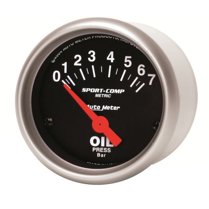 AutoMeter 3327-M GAUGE, OIL PRESSURE, 2 1/16