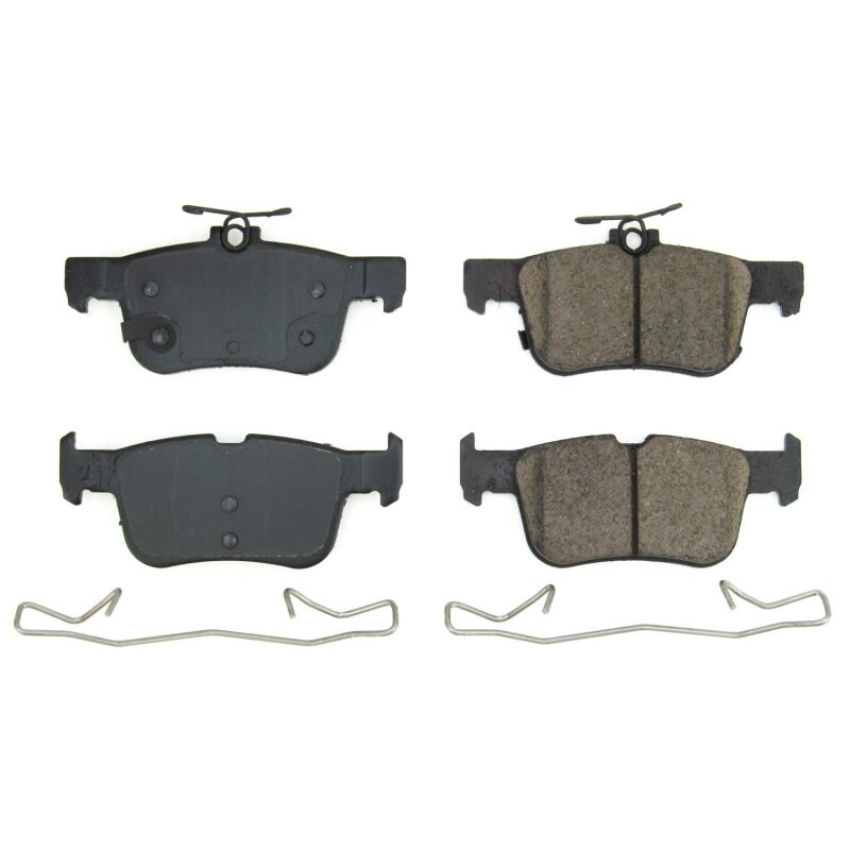 PowerStop 17-1833A PowerStop - Z17 Low-Dust Ceramic Brake Pads with Hardware